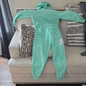 Nike Aqua Green Hoodie and Joggers Set